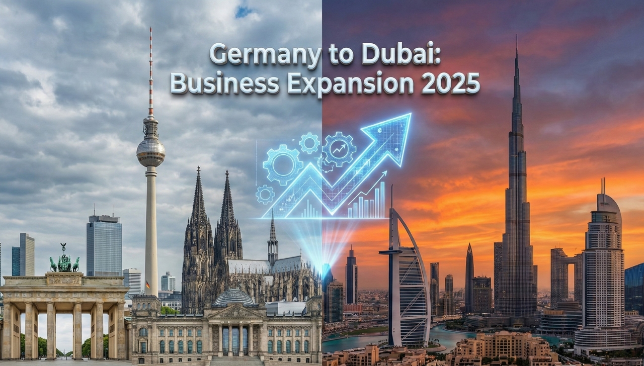 German business setup in Dubai process covering legal structure, costs, visas, and corporate tax