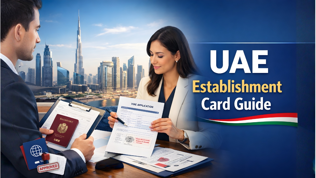 Establishment card UAE guide for business immigration and visa registration